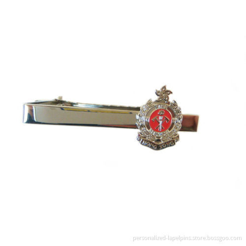 Customs Logo Cufflinks And Tie Clips With Brass Material